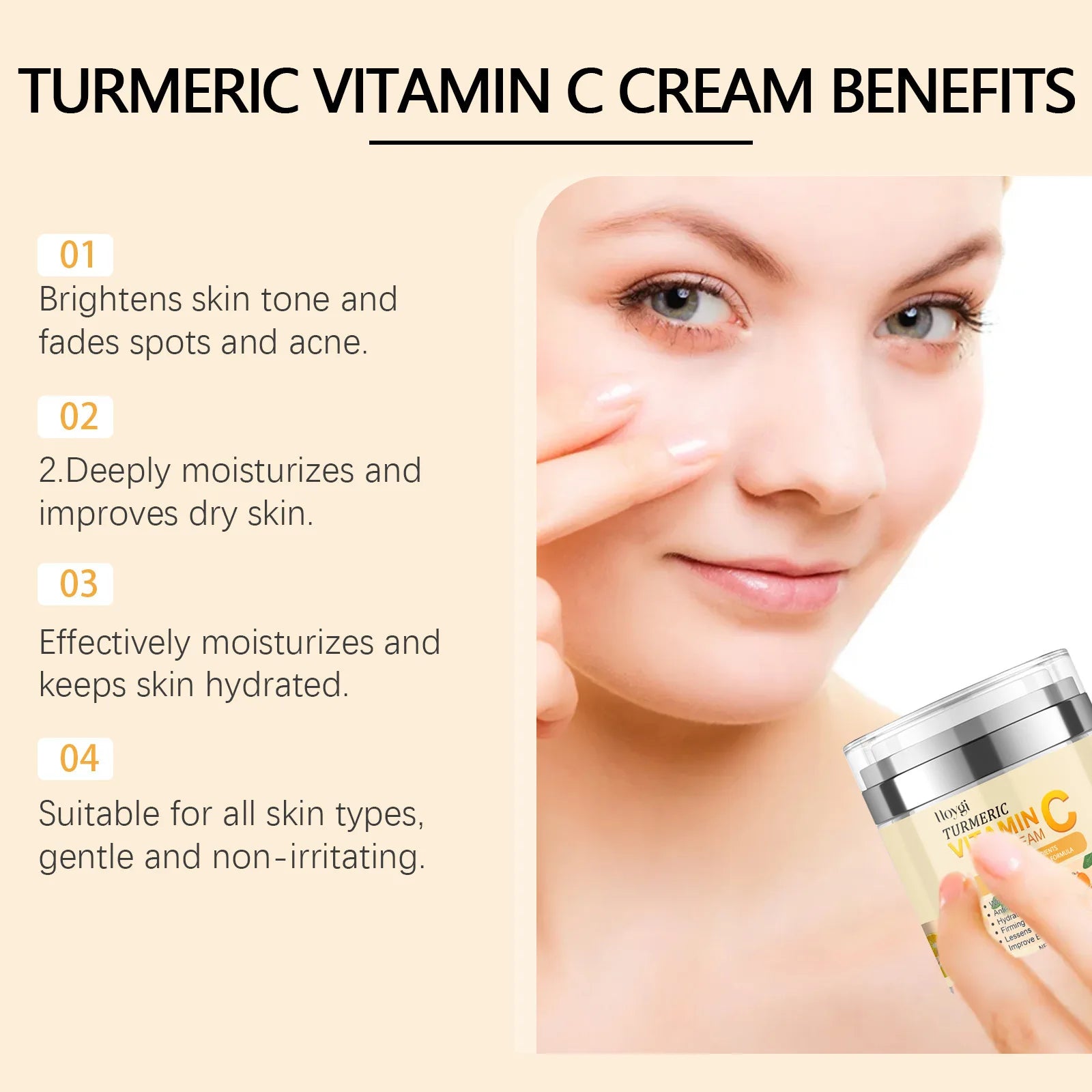 Turmeric Cleanser Oil Control Dark Spot Removal Cream