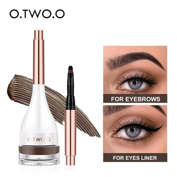 O.TWO.O Waterproof Eyebrow Pomade – Double-Use Brow Gel