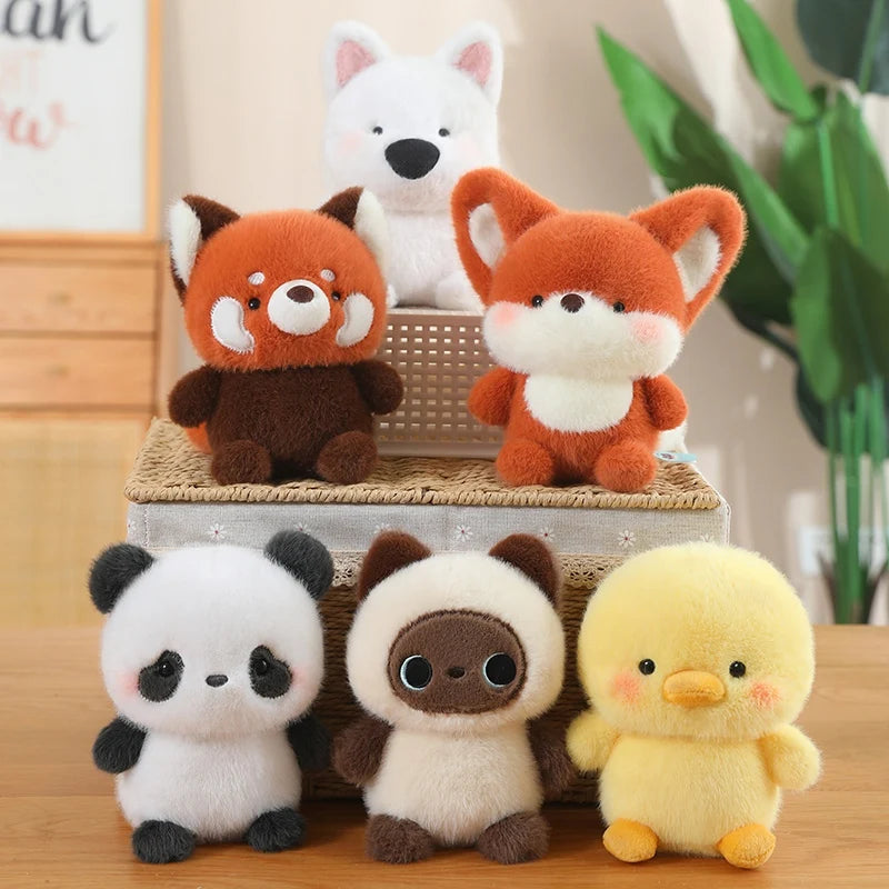 Kawaii Animal Plush Set – 6 Soft Toys Vervelle