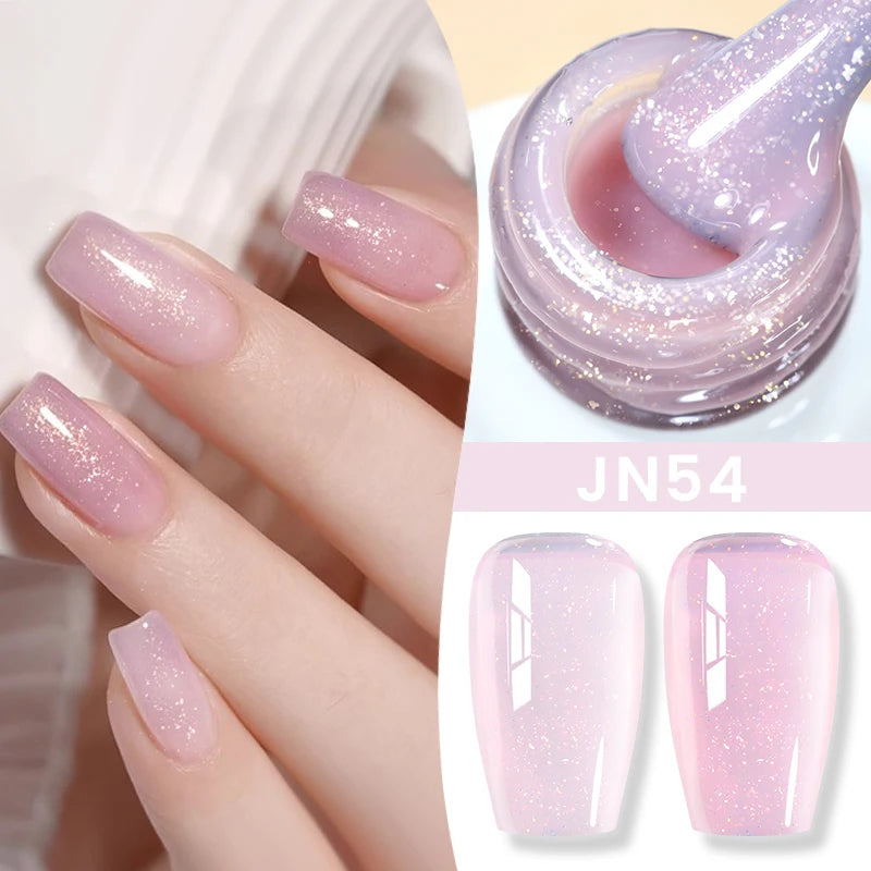BORN PRETTY Jelly Nude Gel Nail Polish 10ml Light Pink