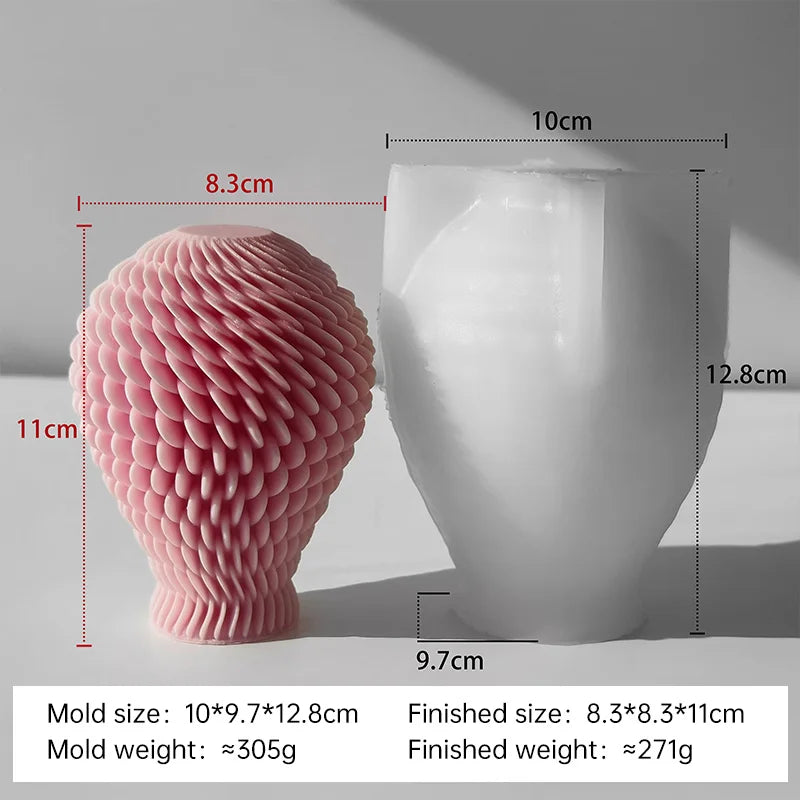3D Geometry Ball Silicone Mold – Candle & Resin Crafts