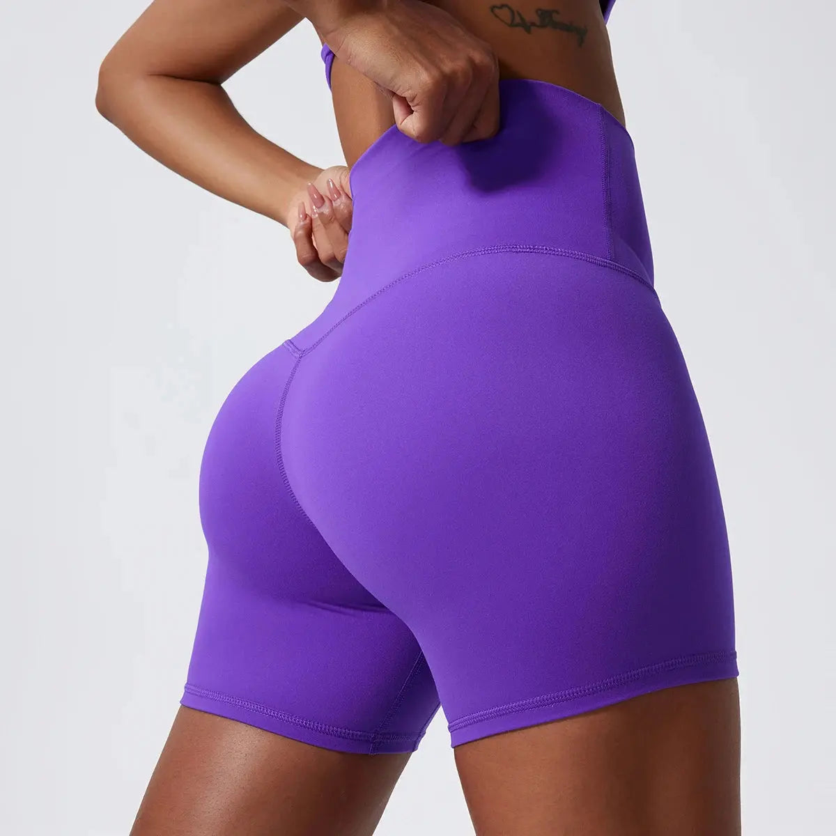 Super Soft Women’s High-Waist Yoga & Gym Shorts – Push-Up, Premium Fitness Vervelle