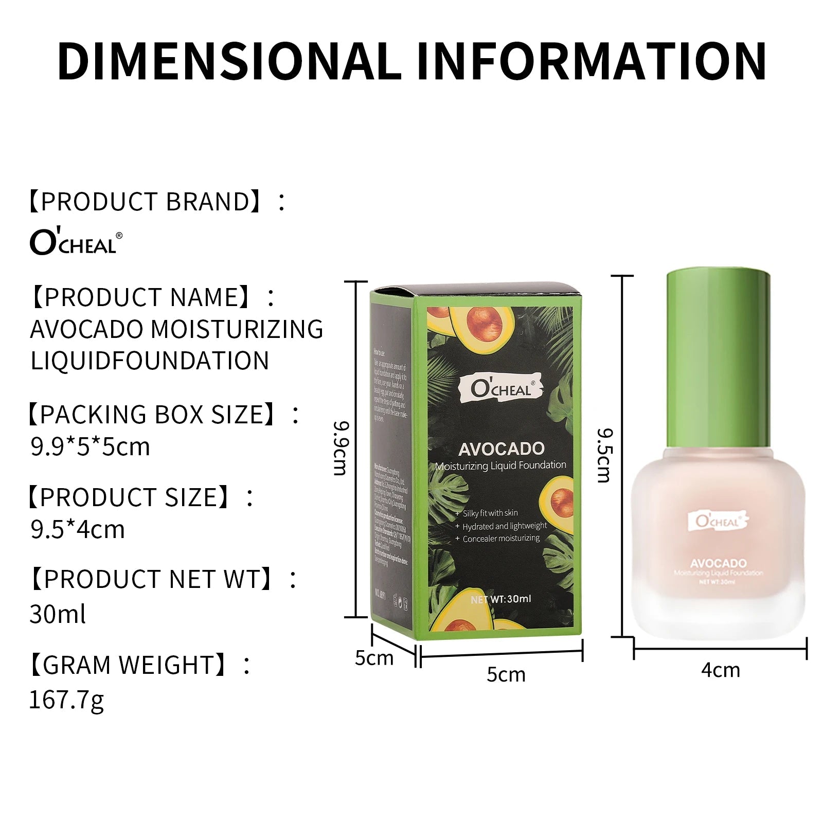 OCHEAL Face Foundation Cream – Oil-Control Matte BB & CC Cream Concealer Vervelle