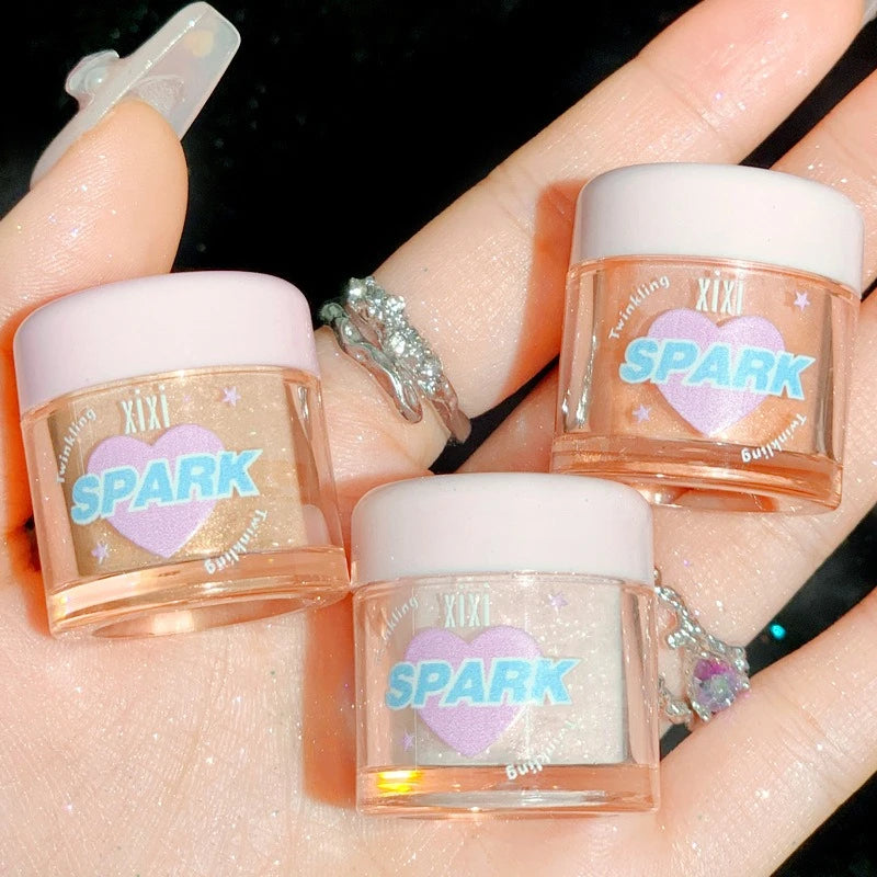 3 Colors Glitter Highlighters Powder Diamond Shimmer Eye Shadow