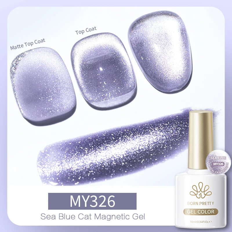 BORN PRETTY 10ml Silver Cat Magnetic Gel Nail Polish