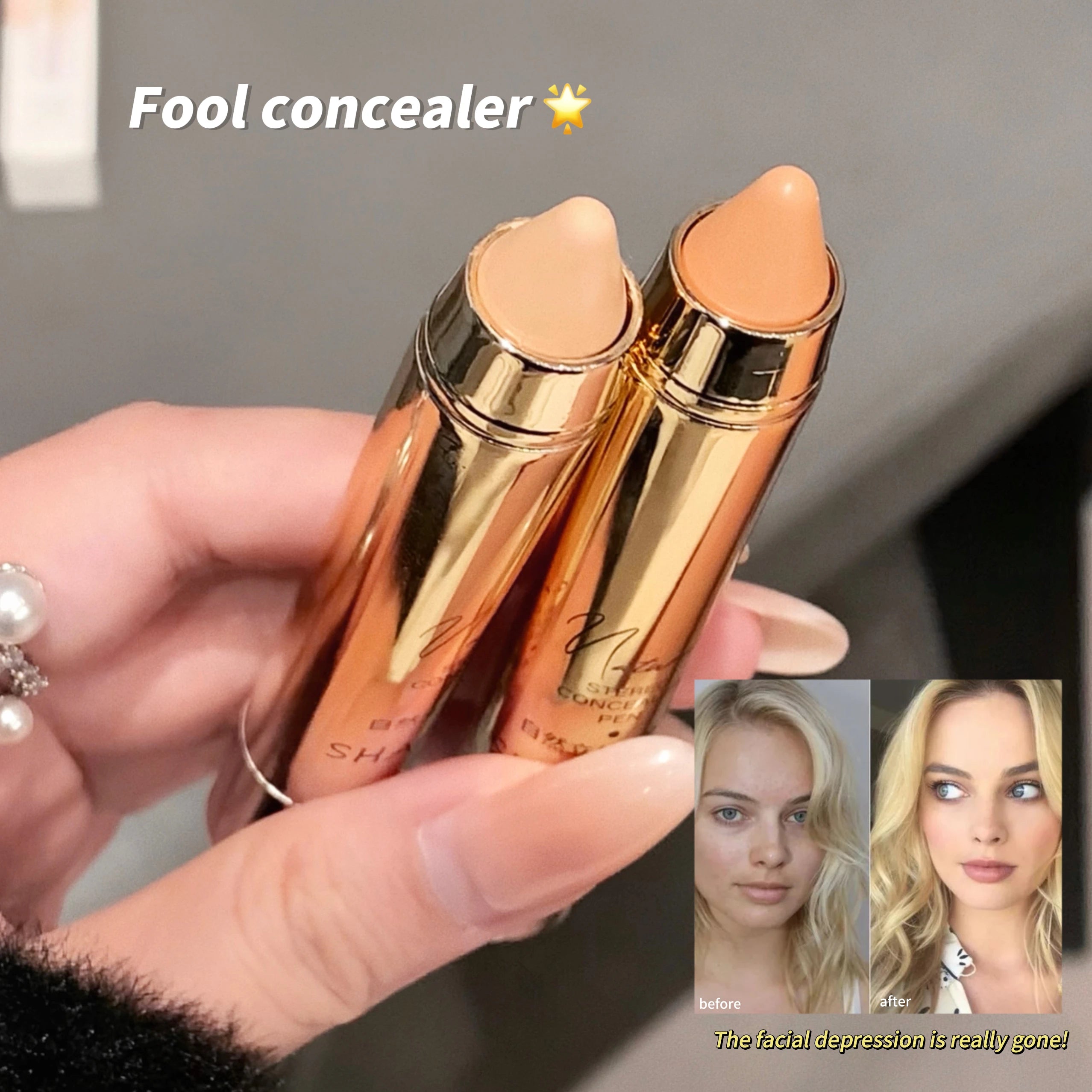SHAQINUO 3D Concealer Pen for Dark Circles & Acne Marks
