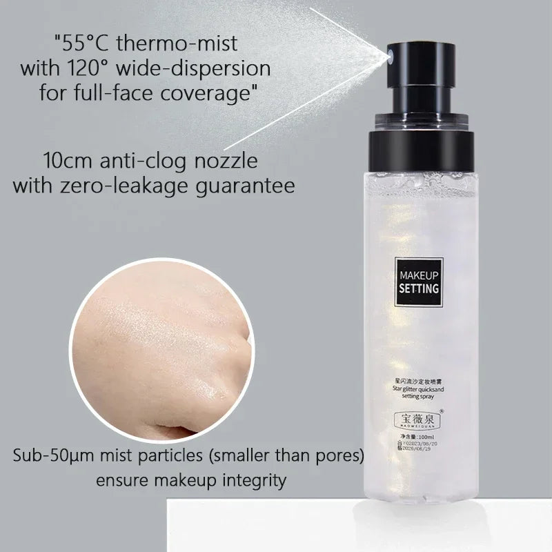 100ML Long-Lasting Makeup Fixing Spray: Waterproof & Oil Control