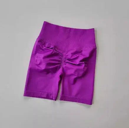 Women High Waist Yoga Shorts Hip-Lifting Quick-Dry Fitness Gym Pants Vervelle