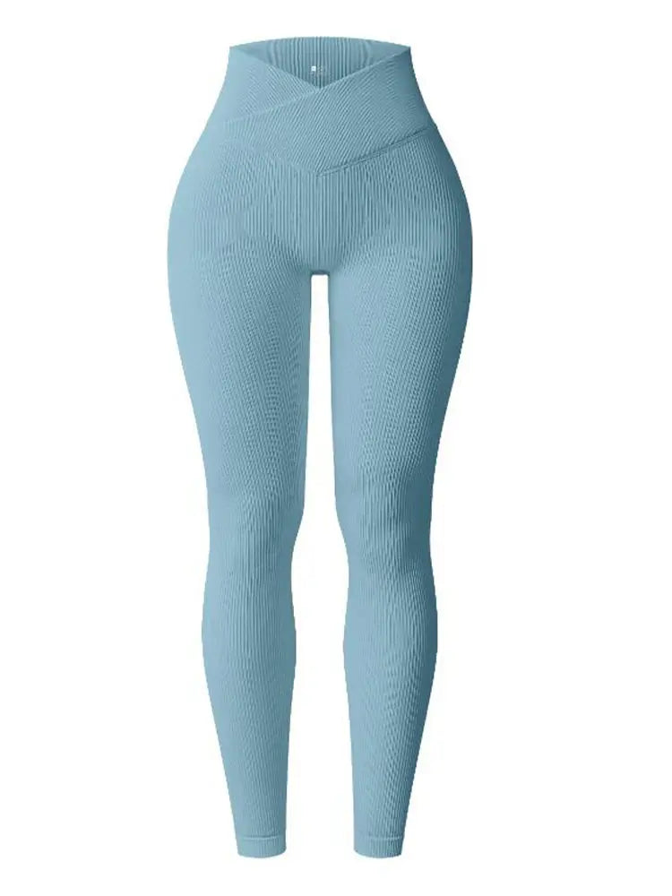 Women V-Waist Fitness Leggings Butt Lifting Workout Pants Vervelle