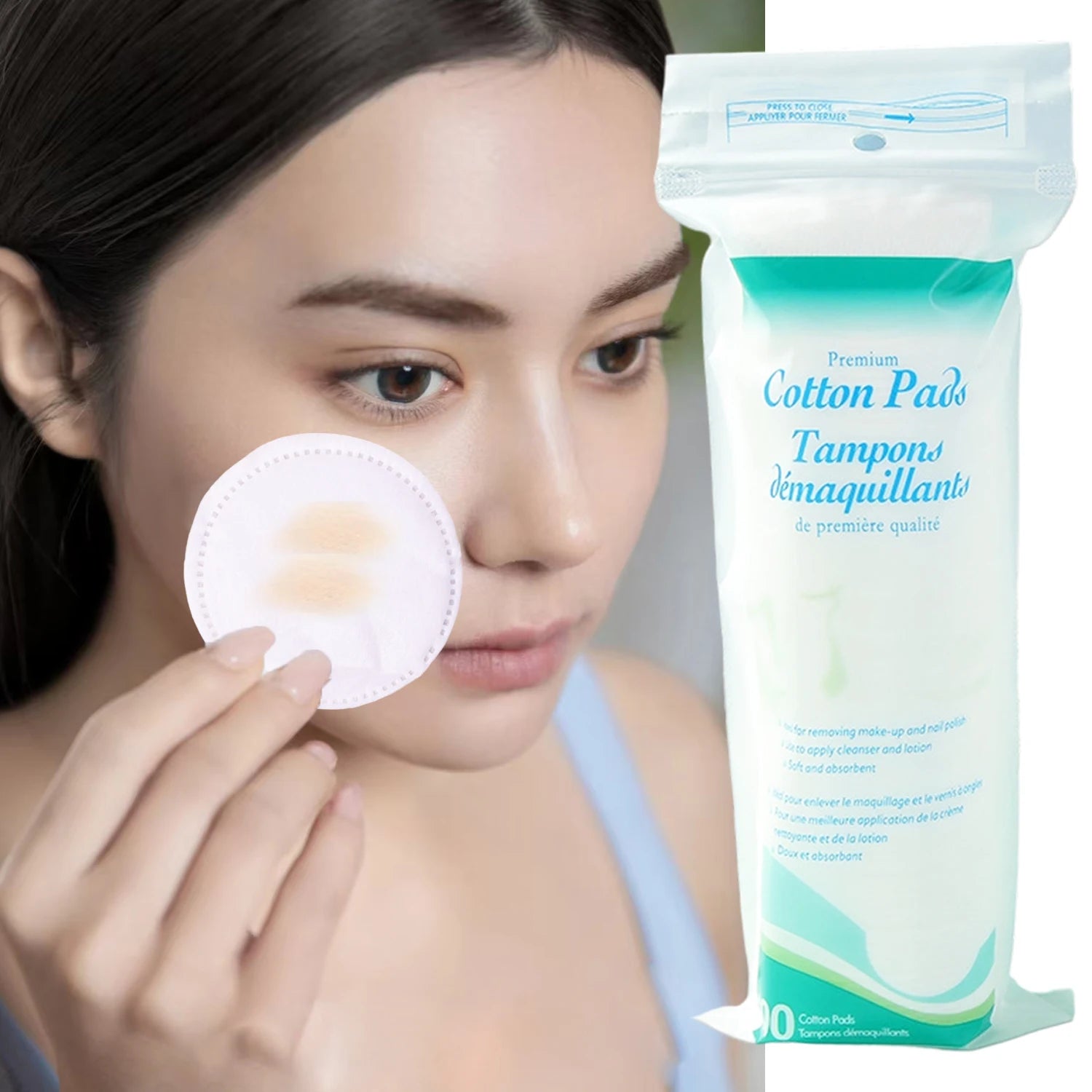 Double-Sided Soft Cotton Pads – Makeup & Facial Care