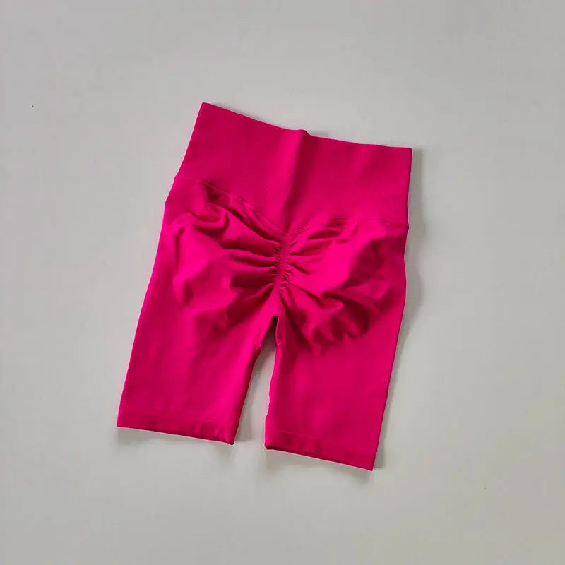 Women High Waist Yoga Shorts Hip-Lifting Quick-Dry Fitness Gym Pants Vervelle