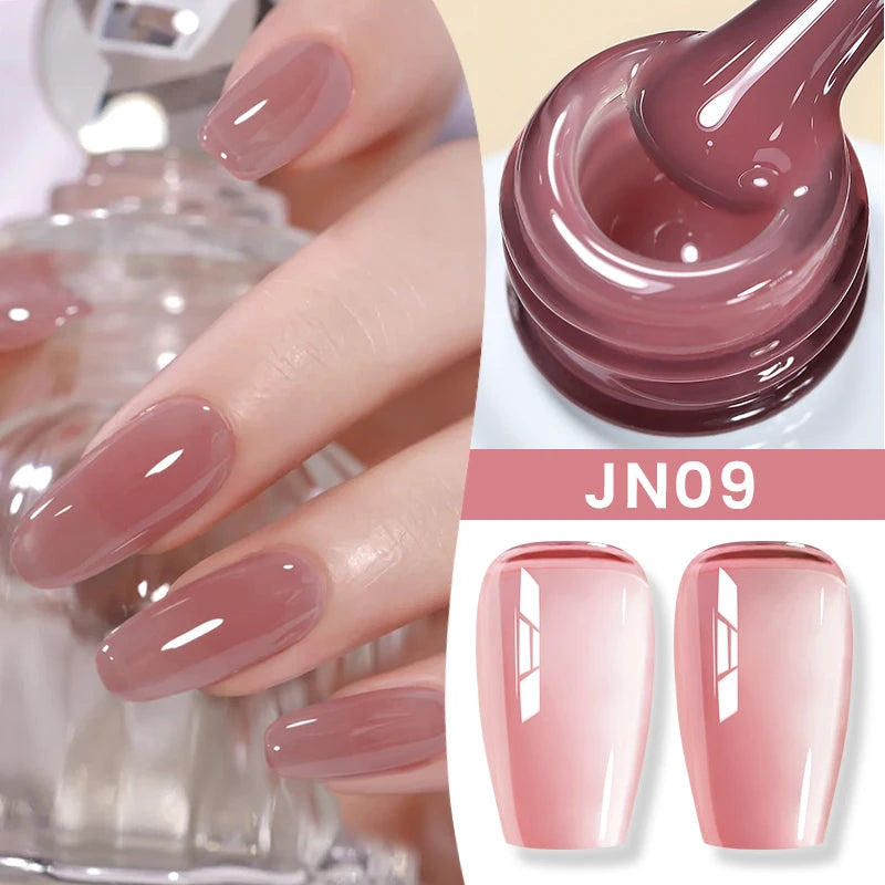 BORN PRETTY Jelly Nude Gel Nail Polish 10ml Light Pink