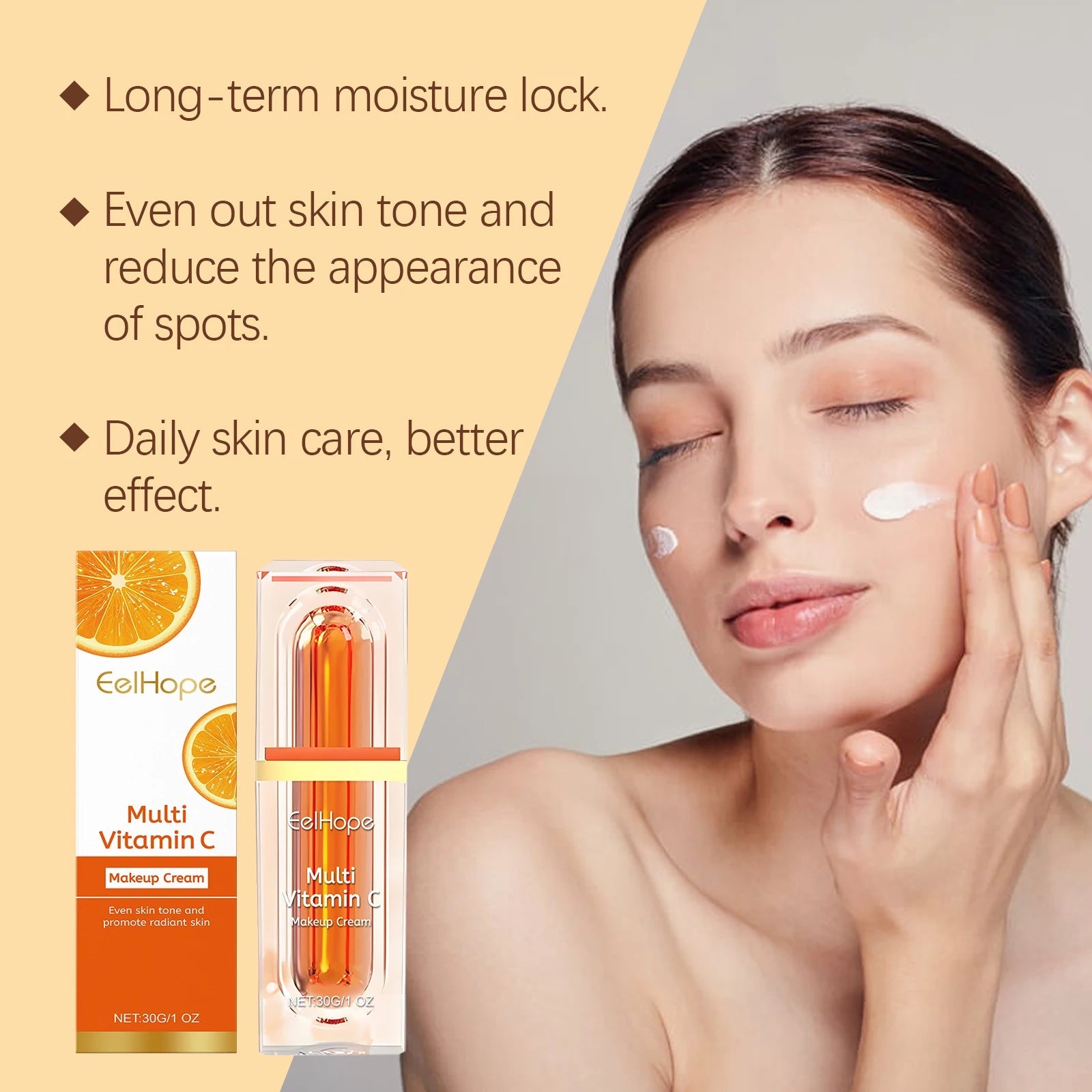 Multi Vitamin C Makeup Cream – Brightening Concealer & Skin Barrier Repair 30g Vervelle
