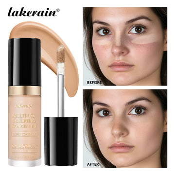 Lakerain 5-Color Liquid Concealer for Dark Circles & Brightening