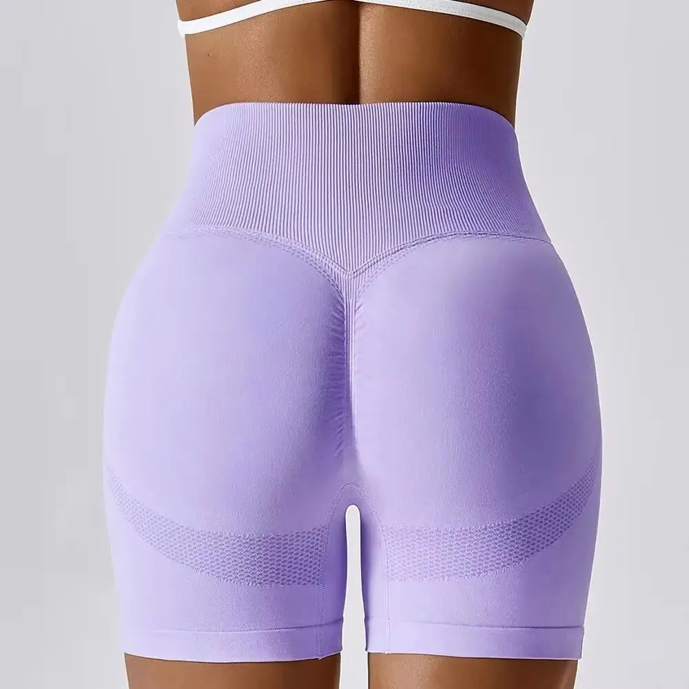 Women’s High-Waist Seamless Sports Shorts – Push-Up Gym, Yoga & Fitness Vervelle