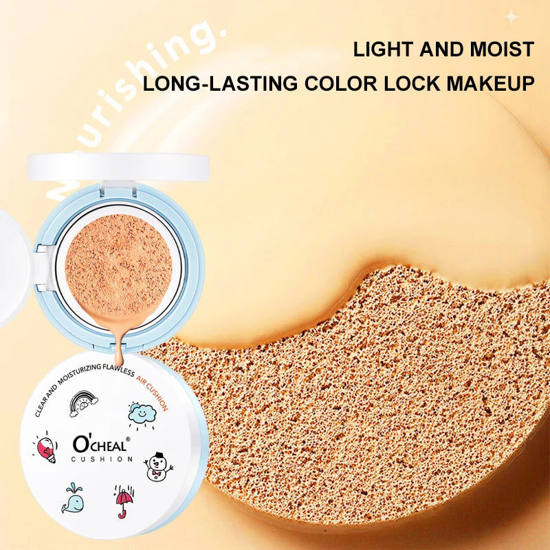 OCHEAL Whitening CC Air Cushion – BB Cream Liquid Foundation & Concealer Vervelle
