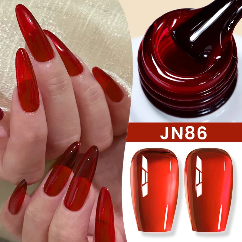 BORN PRETTY Jelly Nude Gel Nail Polish 10ml Light Pink