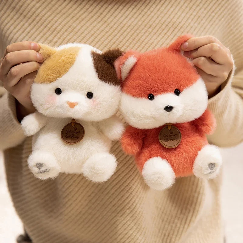 Cute Sitting Animal Plush Set Vervelle