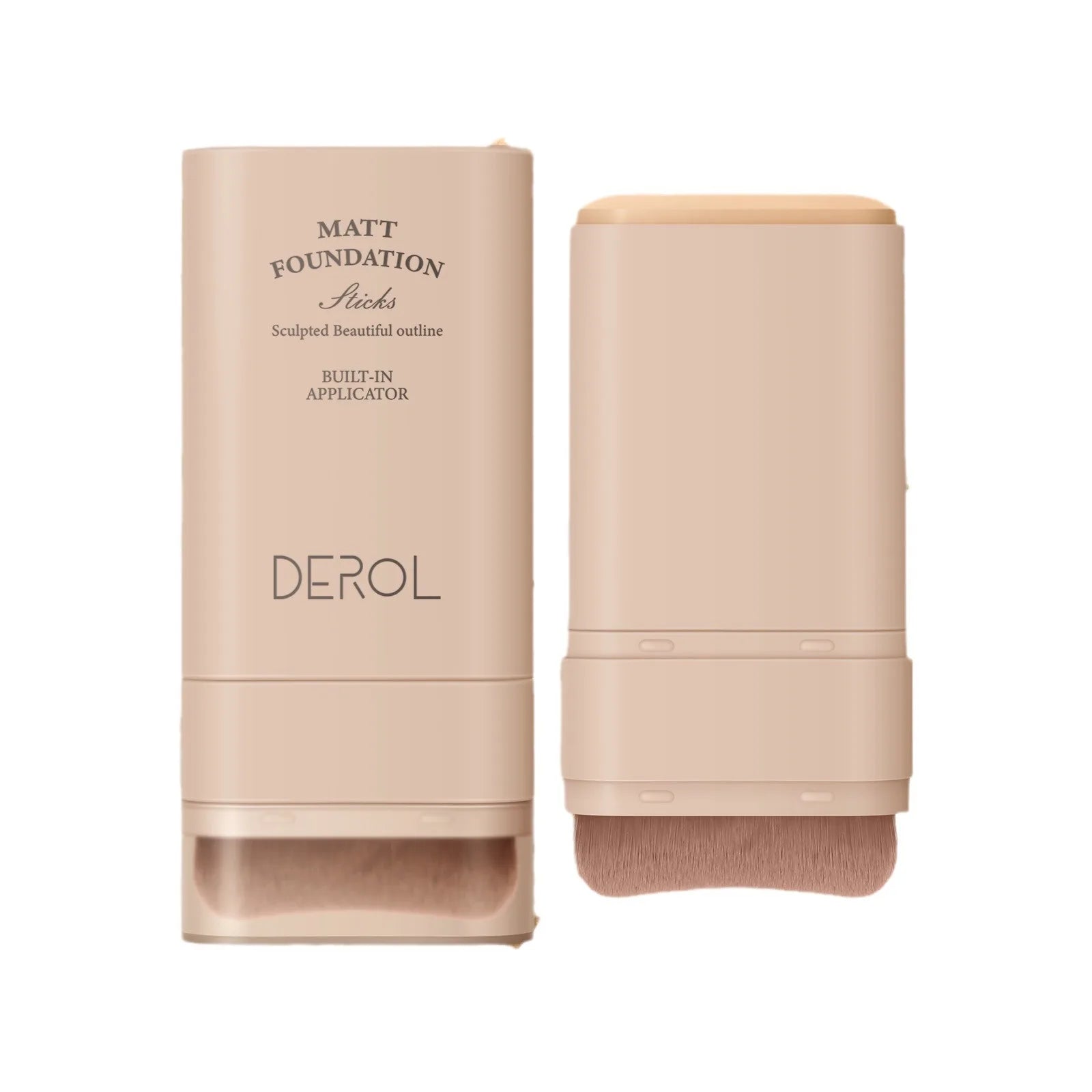 DEROL Eraser Foundation Stick – Full Coverage with Makeup Brush Vervelle