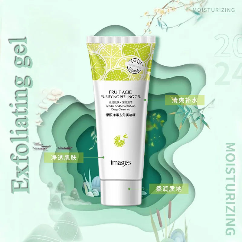 Fruit Acid Peeling Gel Exfoliating Facial Cleanser