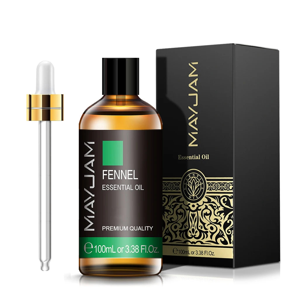 MAYJAM Essential Oils 100ml – Peppermint, Lavender & Lemongrass for Diffuser, Massage & Relaxation