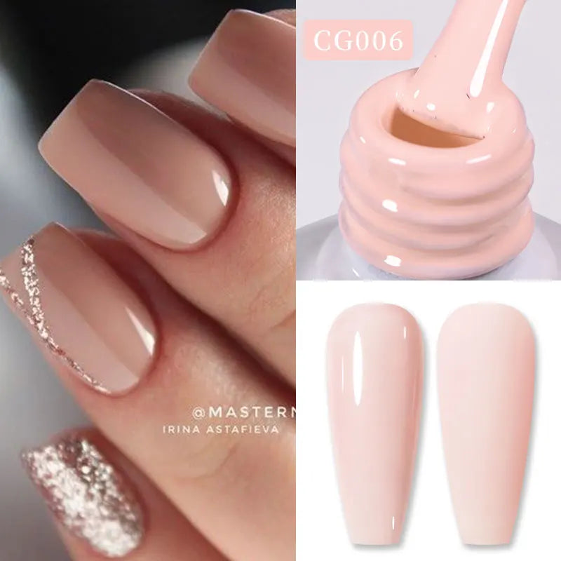 BORN PRETTY Jelly Nude Gel Nail Polish 10ml Light Pink
