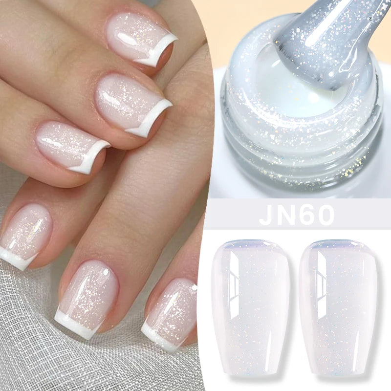 BORN PRETTY Jelly Nude Gel Nail Polish 10ml Light Pink