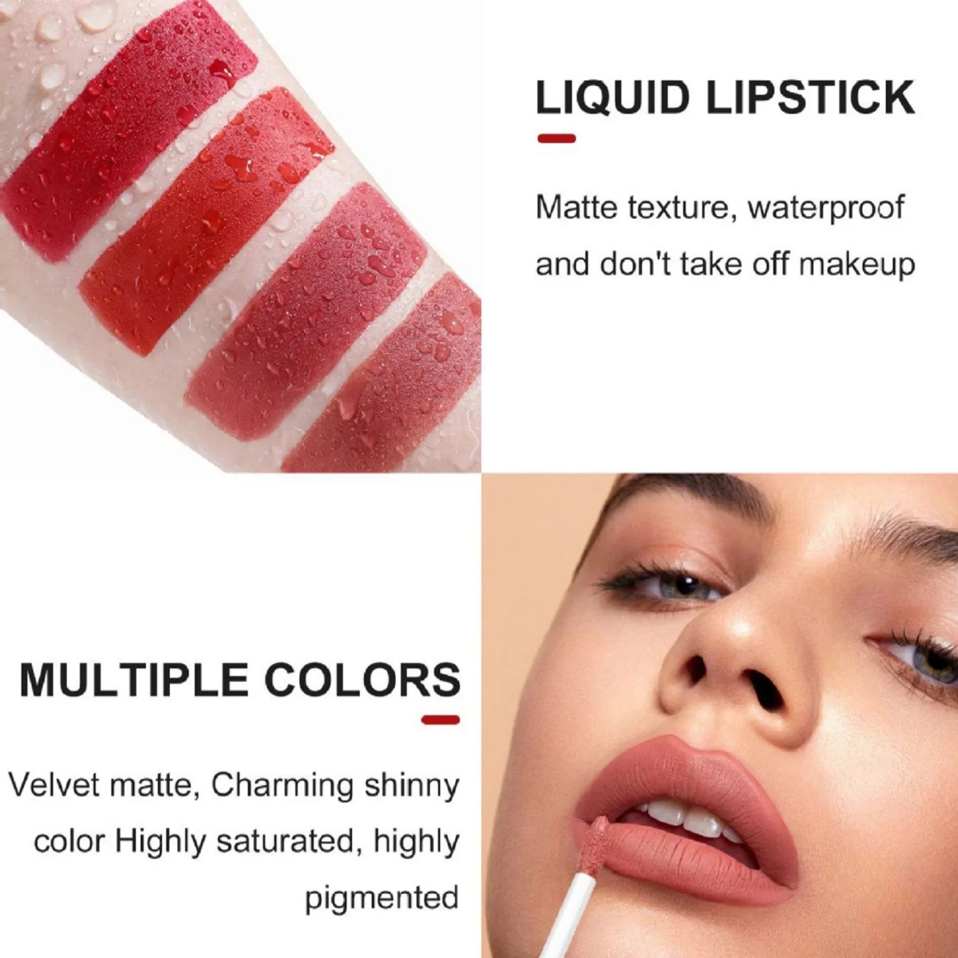 2-in-1 Liquid Lipstick Set – Matte Lip & Liner Kit