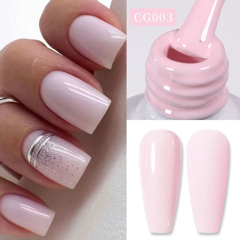 BORN PRETTY Jelly Nude Gel Nail Polish 10ml Light Pink