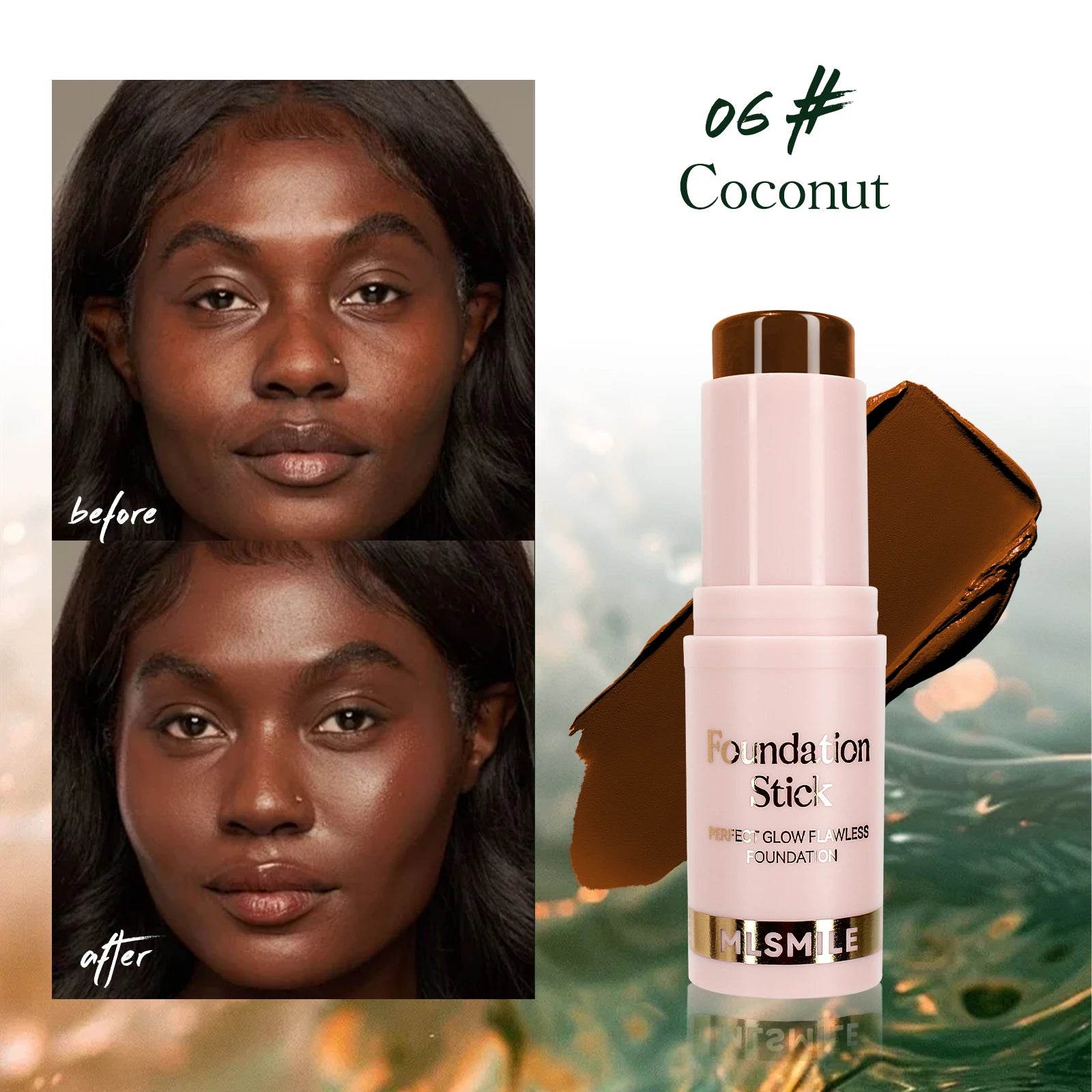 Foundation Stick - Matte Finish, Blendable Cream Formula with Natural Glow