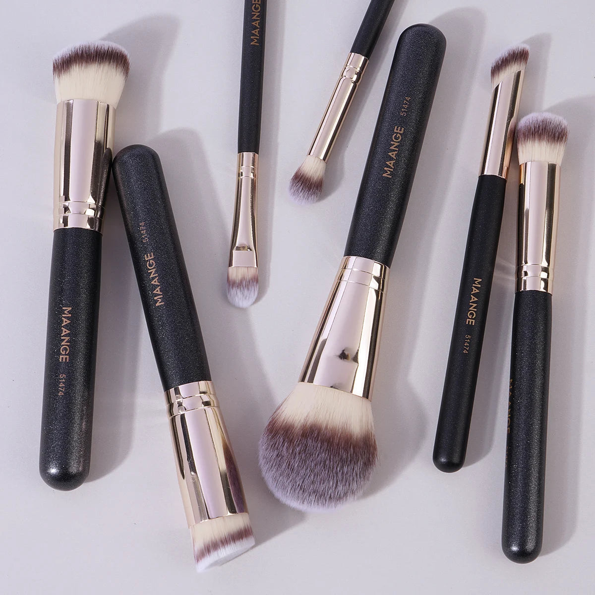 MAANGE 7pcs Makeup Brush Set for Foundation Blush Powder Vervelle