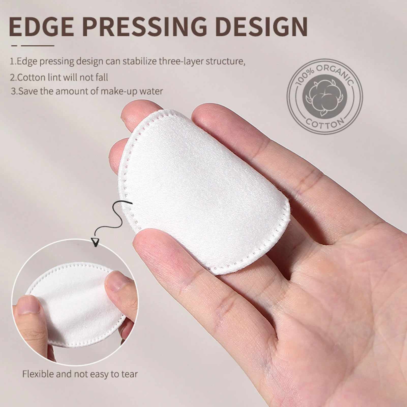 80/100/150pcs Disposable Cotton Pads – Makeup & Nail Care
