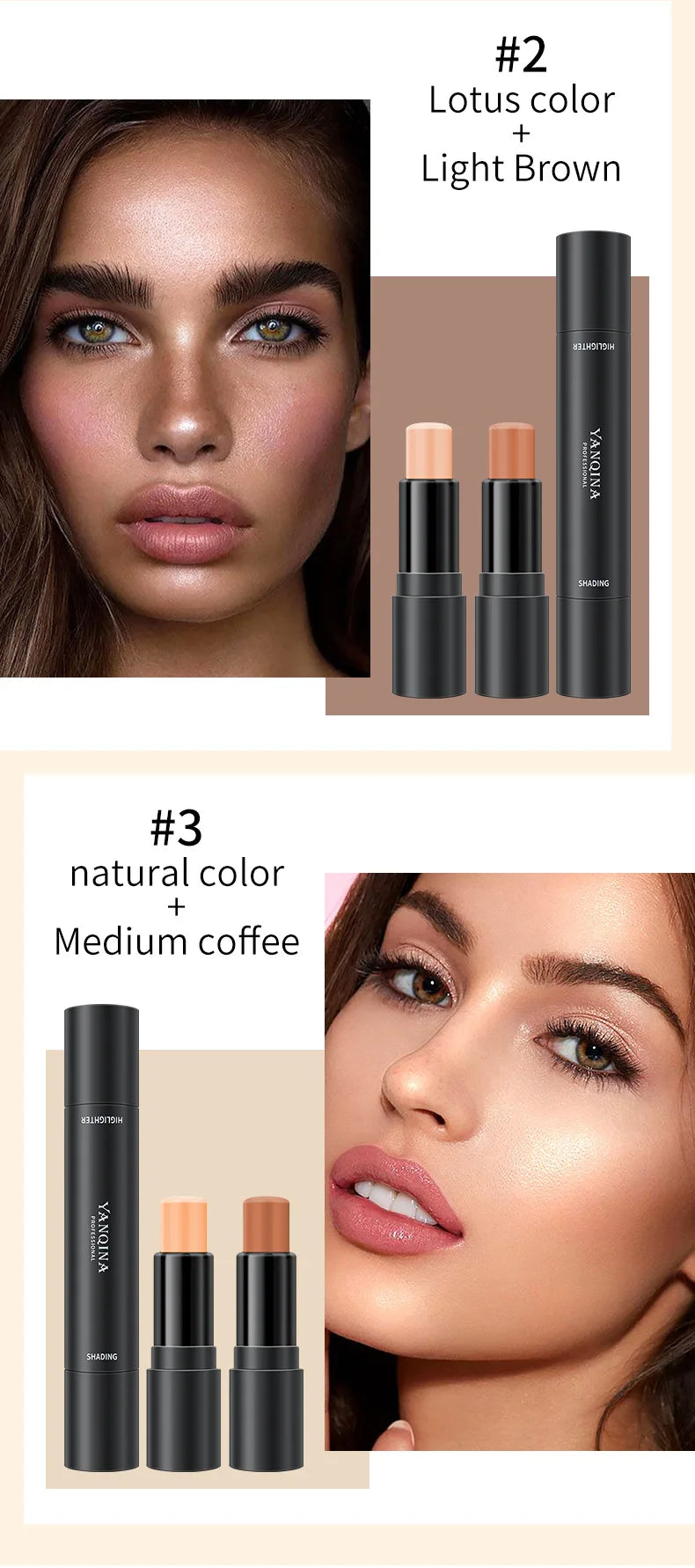 Double-Head Contour Stick Vervelle