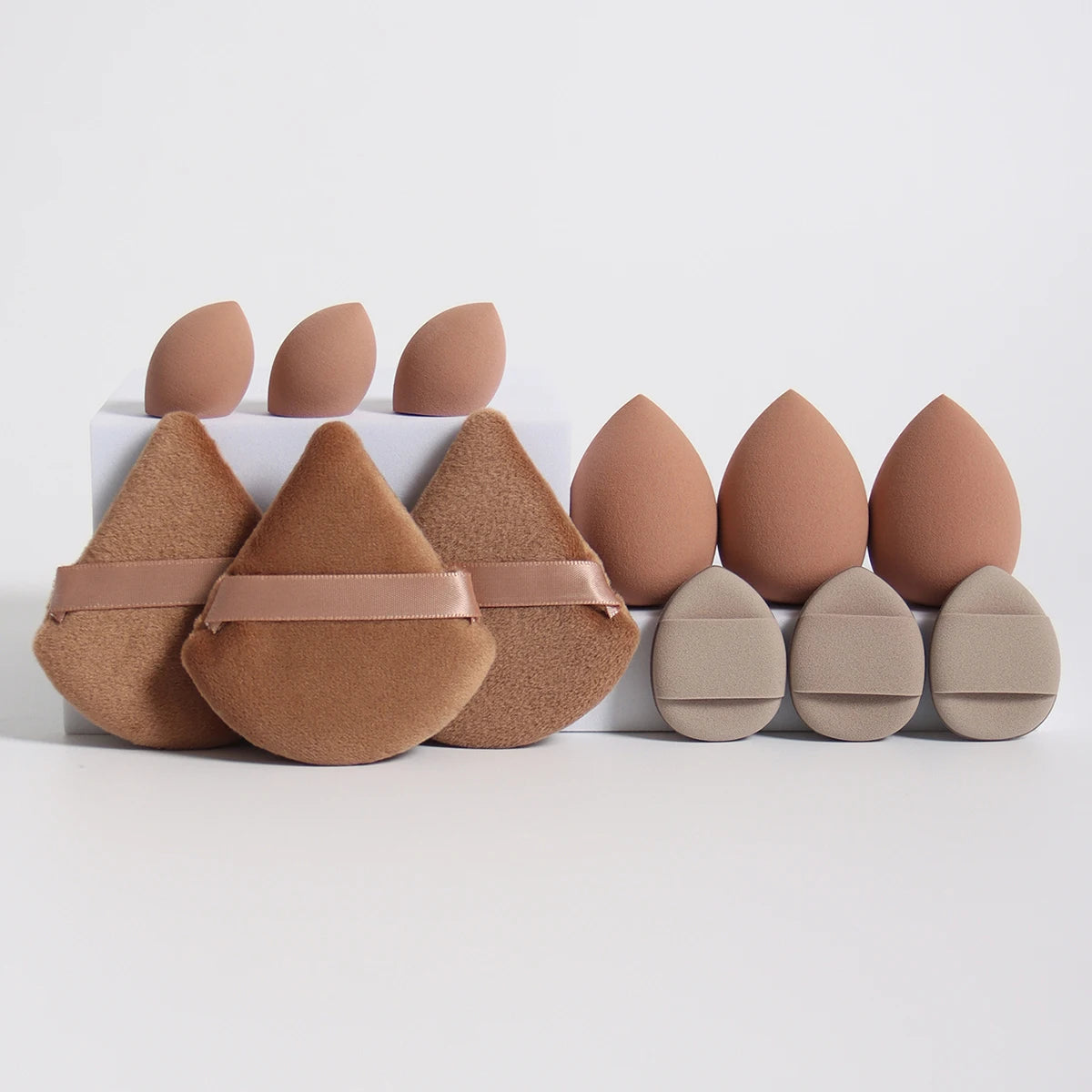 12Pcs Makeup Sponge & Puff Set for Blending & Powder Vervelle