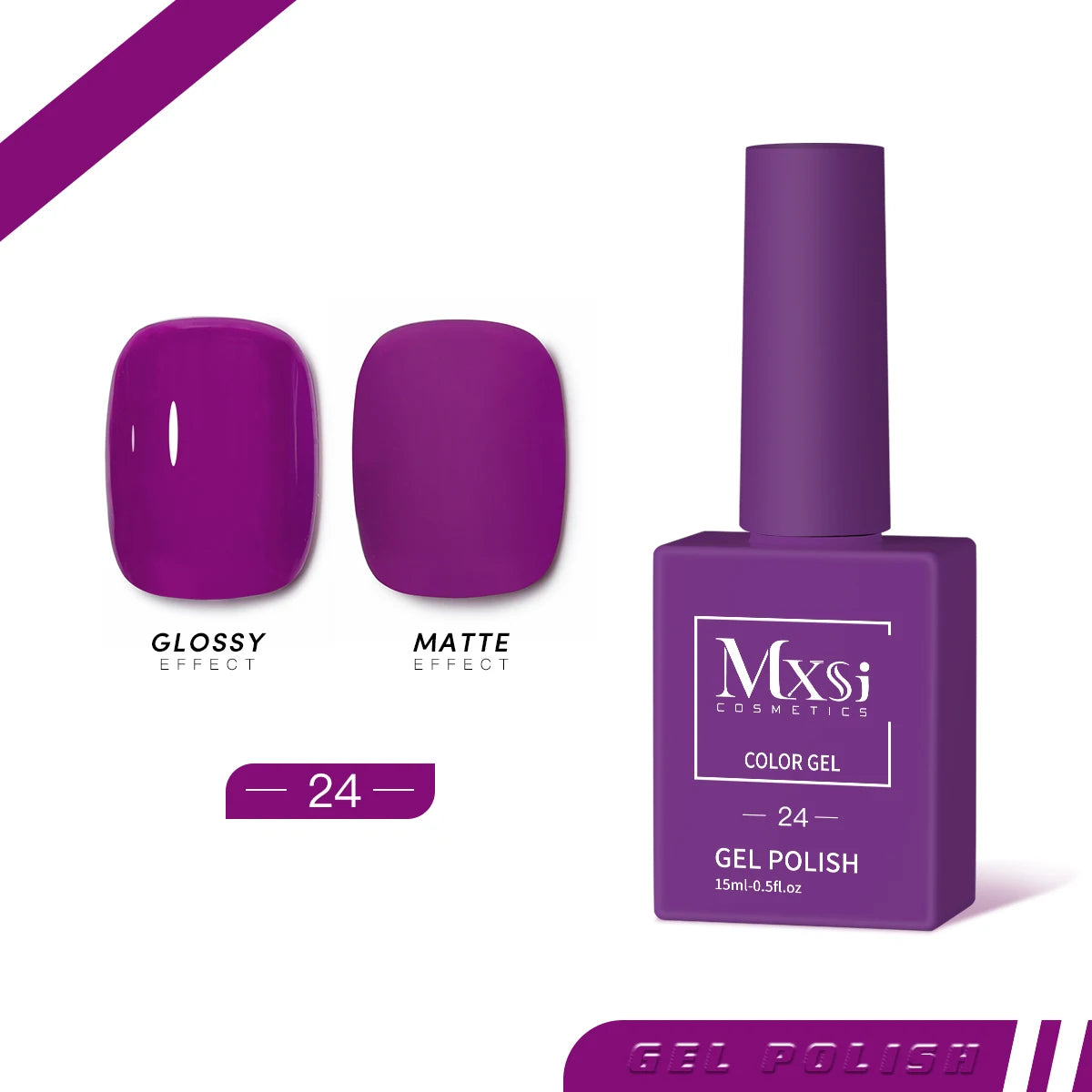 Mxsi 15ml Gel Nail Polish Neon & Pastel UV Gel Varnish