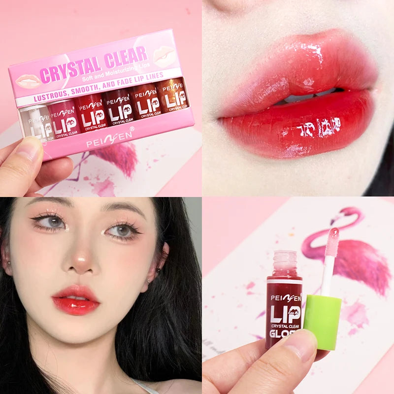 6pcs Hydrating Lip Gloss Set Vervelle