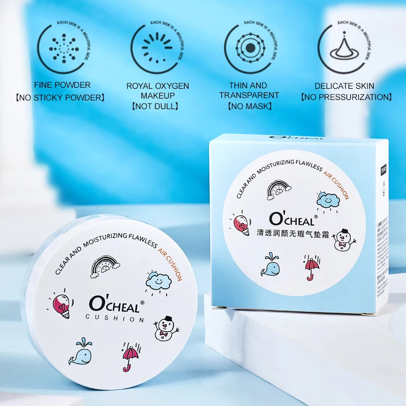 OCHEAL Whitening CC Air Cushion – BB Cream Liquid Foundation & Concealer Vervelle