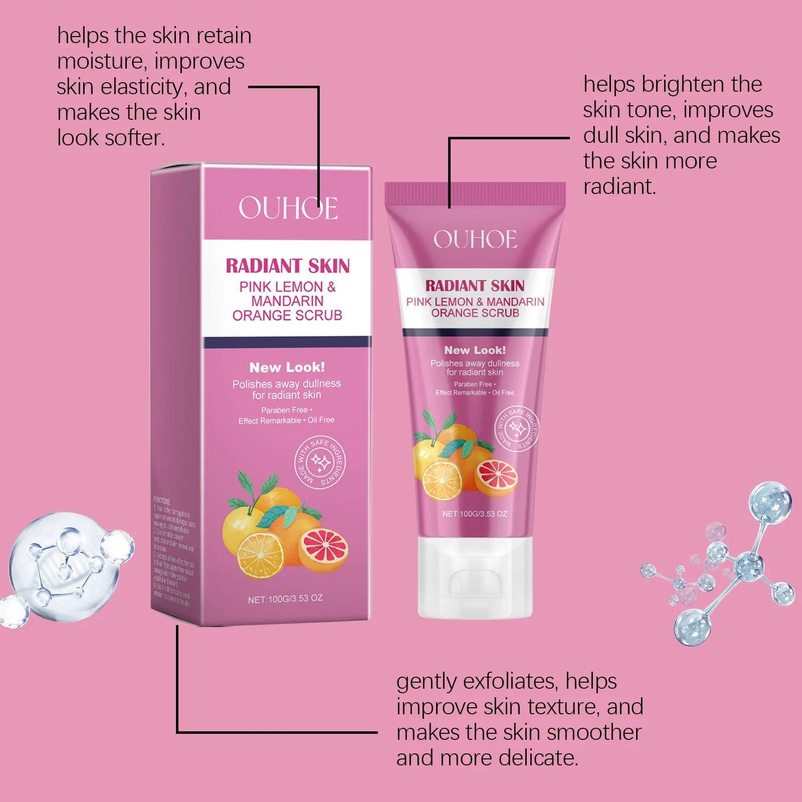 Brightening Face Scrub for Exfoliation and Blackhead Removal Vervelle