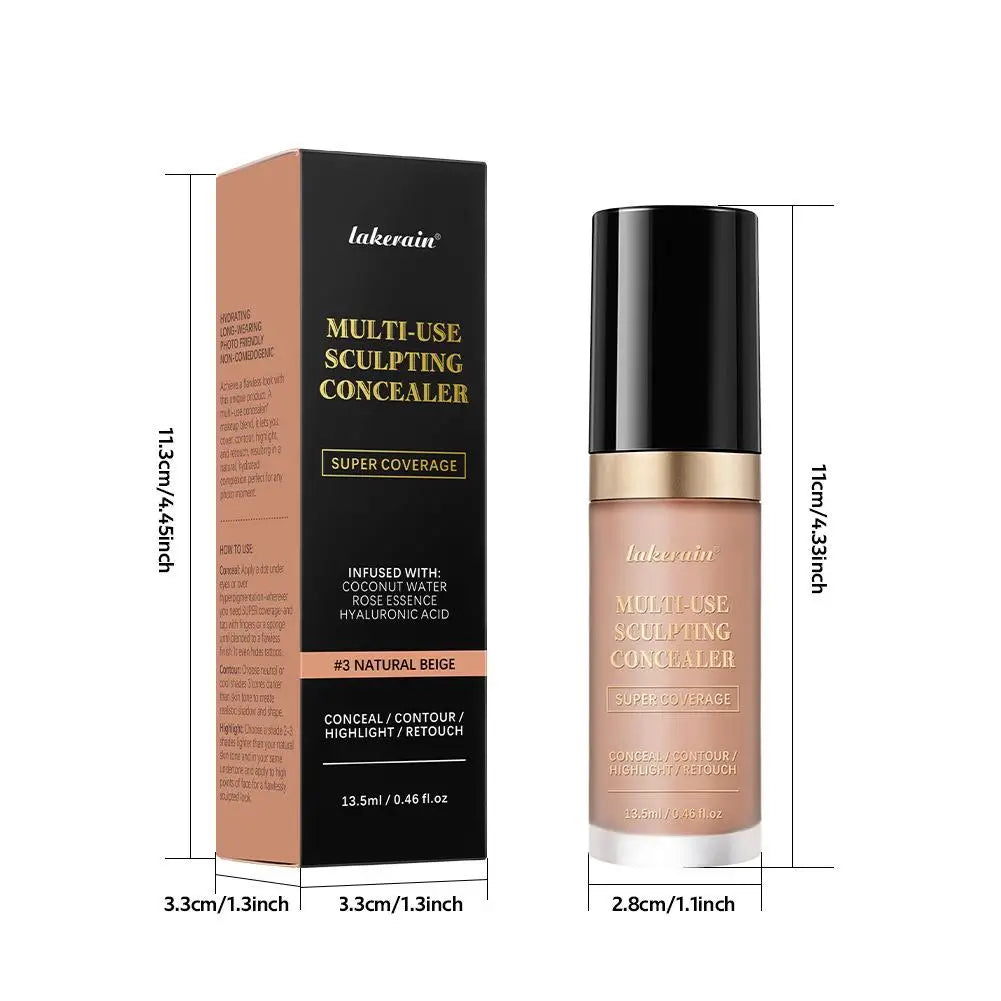 Super Coverage Concealer – Multi-Use Cream for Contour, Highlight & Retouch Vervelle