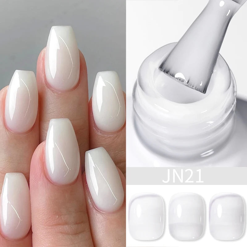 BORN PRETTY Jelly Nude Gel Nail Polish 10ml Light Pink