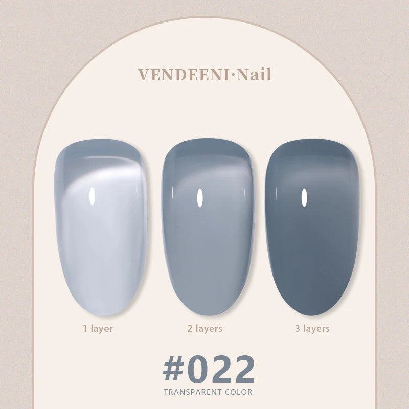 Vendeeni 24 Colors Jelly Gel Nail Polish Nude Pink 15ml