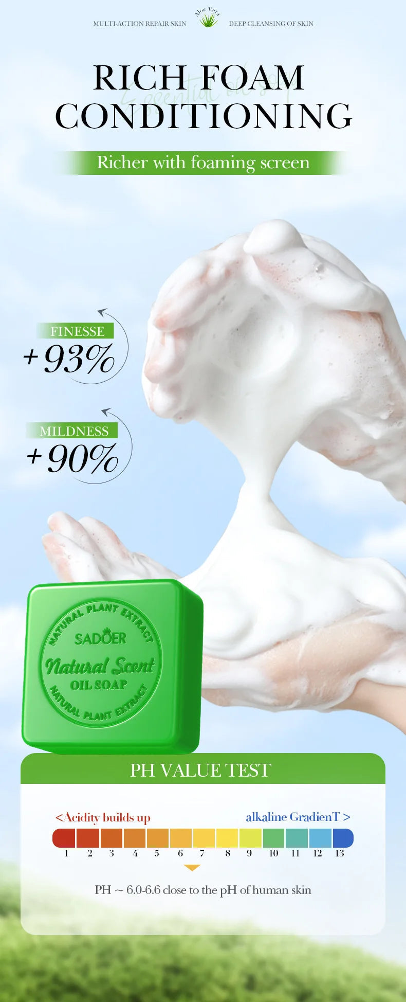 100g Aloe Vera Essential Oil Soap Vervelle