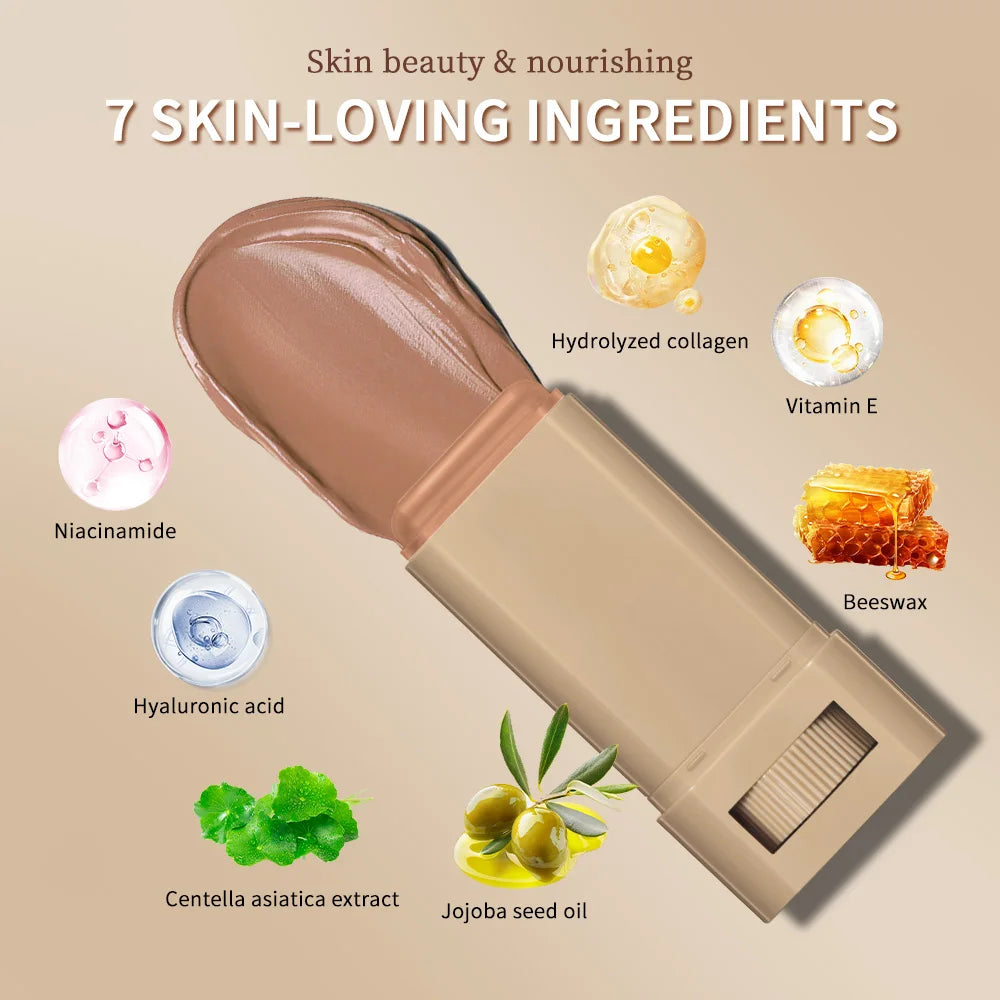 Stick Foundation Balm Serum High Coverage Bronze Tint