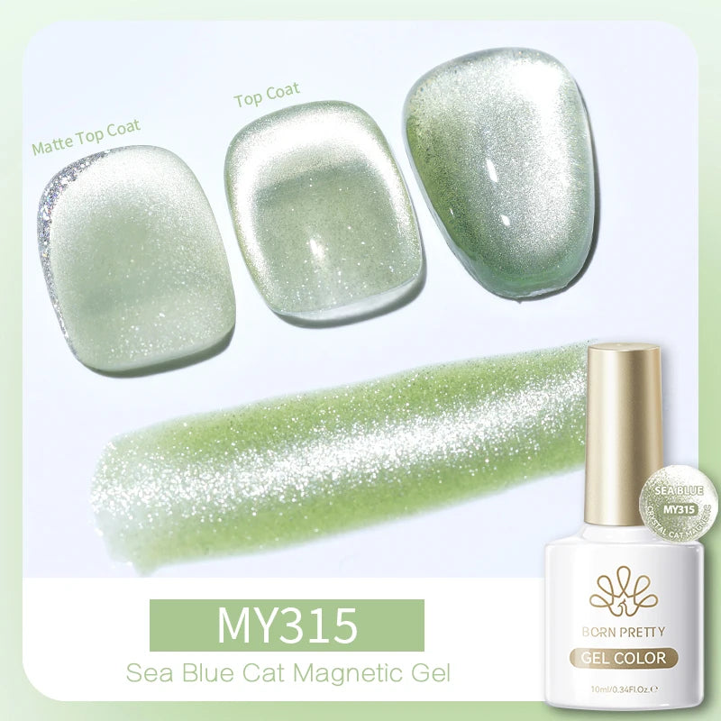 BORN PRETTY 10ml Silver Cat Magnetic Gel Nail Polish
