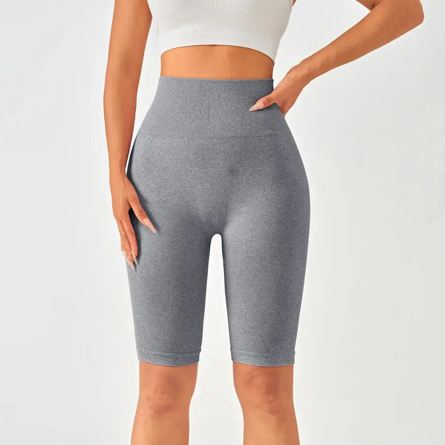 Women’s High Waist Seamless Yoga & Gym Shorts with Tummy Control Vervelle