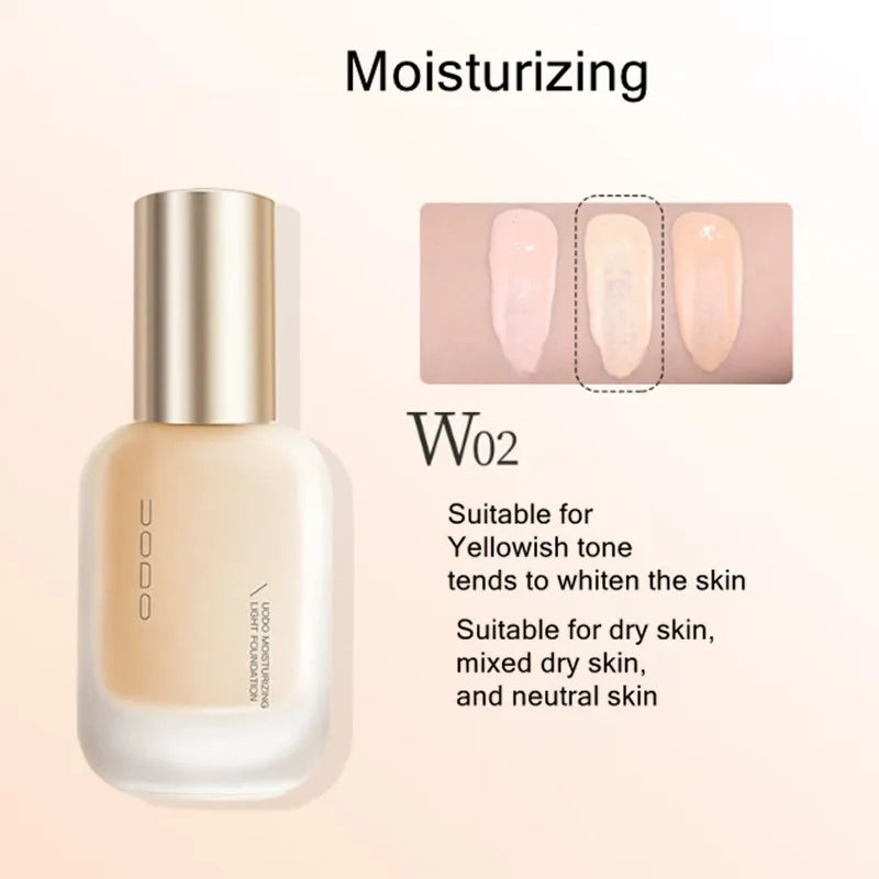UODO Hydrating Oil-Control Liquid Foundation Matte Finish Vervelle