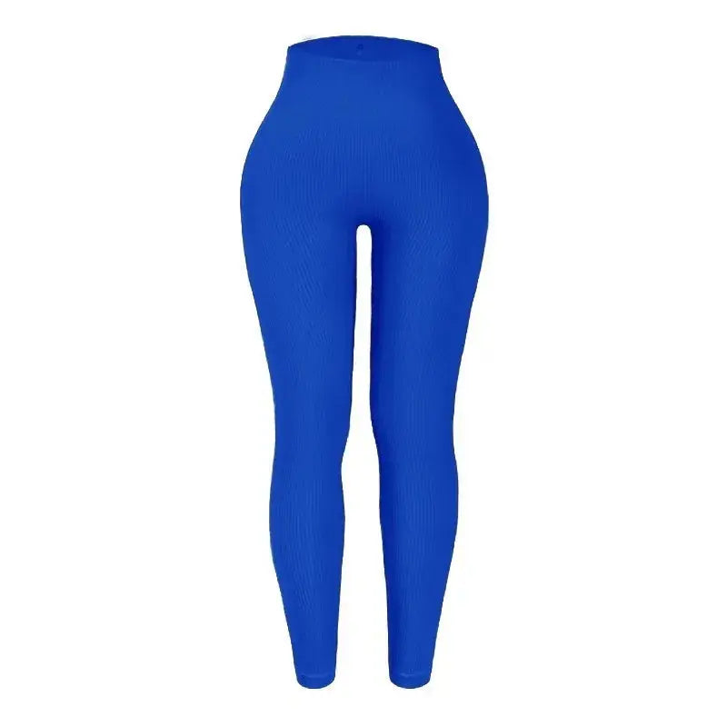 Women High Waist Thread-Knit Seamless Leggings Hip-Lifting Fitness Pants Vervelle