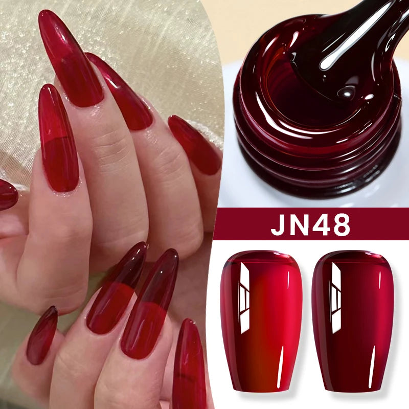 BORN PRETTY Jelly Nude Gel Nail Polish 10ml Light Pink