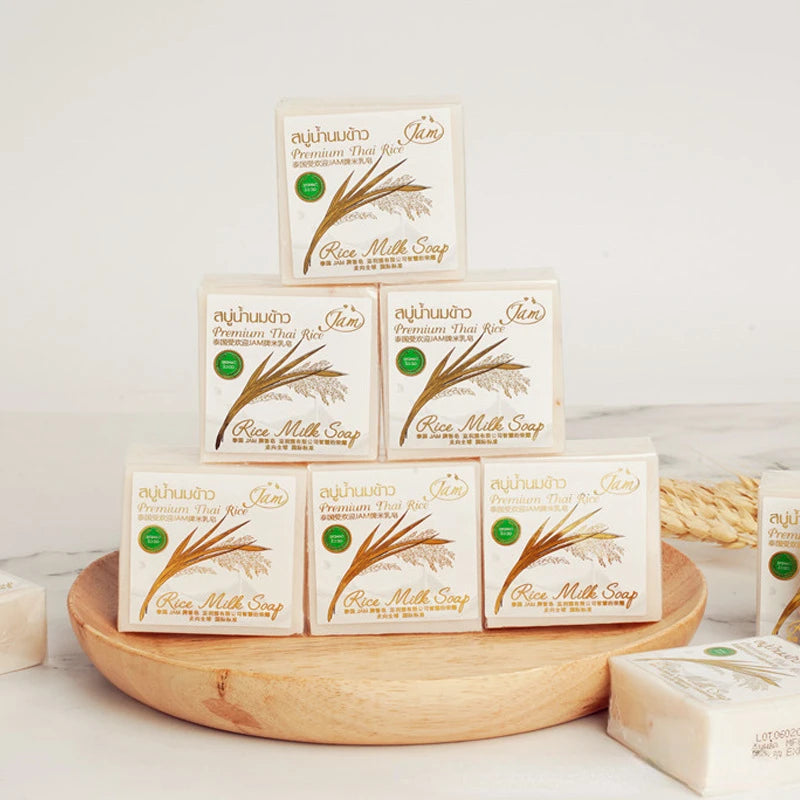 Gold JAM Rice Milk Soap 65g – Handmade Thai Goat Milk Soap