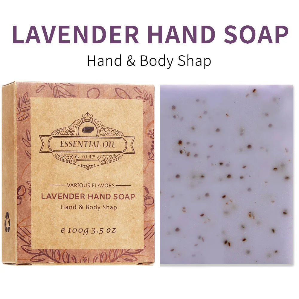 4-Pack Lavender & Essential Oil Soap – Gift & Travel Set